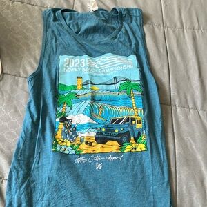 Blue Dewey Beach Championship Tank Top
